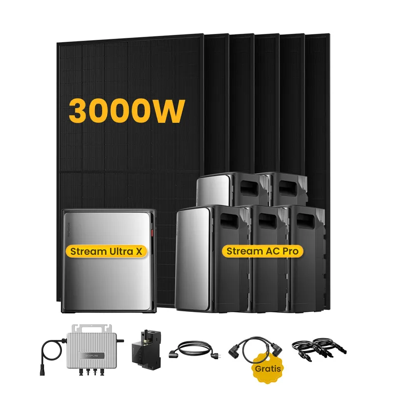 EcoFlow EcoFlow Stream Ultra X, Solaranlage mit Speicher, mit 6 x 500W Bifazialen Solarmodulen, by Powerness - Stream Ultra X + 5 x Stream AC Pro | 13440Wh / 1 x Smart Meter / Selbstabholung – Produktbild 1 von 1