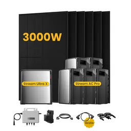 EcoFlow EcoFlow Stream Ultra X, Solaranlage mit Speicher, mit 6 x 500W Bifazialen Solarmodulen, by Powerness - Stream Ultra X + 5 x Stream AC Pro | 13440Wh / 1 x Smart Meter / Selbstabholung – Produktbild 1 von 1