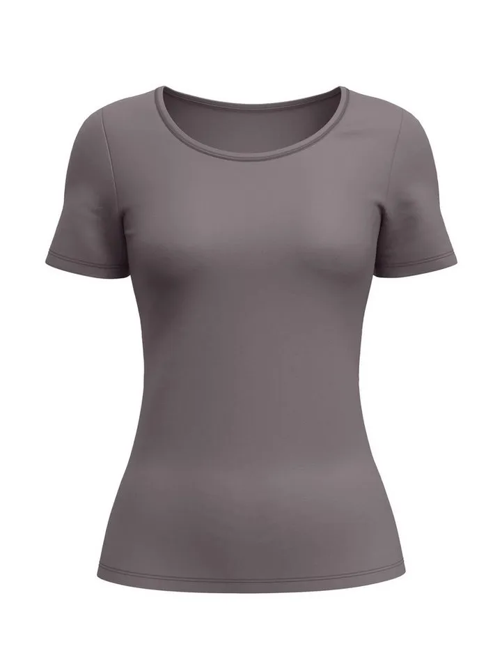 CALIDA CALIDA Unterziehshirt Natural Comfort mit Rundhals und reduzierter Pillingbildung, Braun, – Produktbild 2 von 5