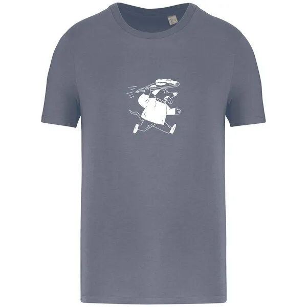 Greenspired Greenspired Basic Bio T-Shirt Pizzadog Nr. 4 ( 155g/m² XXS - 5 XL, Mineralgrau, – Produktbild 1 von 1