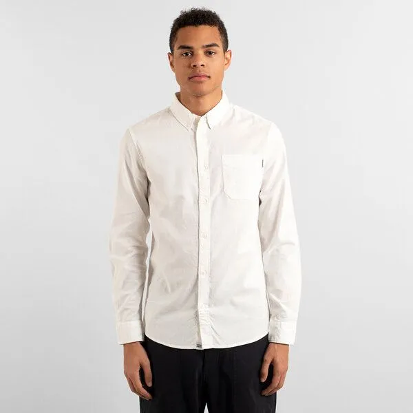 Dedicated DEDICATED Hemd - Varberg Oxford, Weiß, – Produktbild 2 von 4
