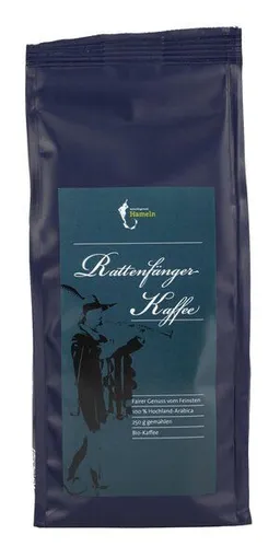 El Puente El Puente Der Rattenfänger - Bio-Kaffee gemahlen 250 g | Fair Trade | Bio-zertifiziert | Vegan | Glutenfrei – Produktbild 1 von 1