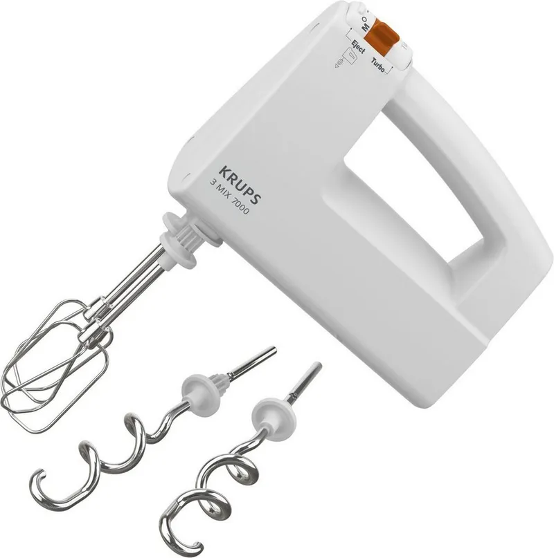 Krups Krups Handmixer "3 Mix 7000 F60814" 500 Watt, Weiß, – Produktbild 3 von 8