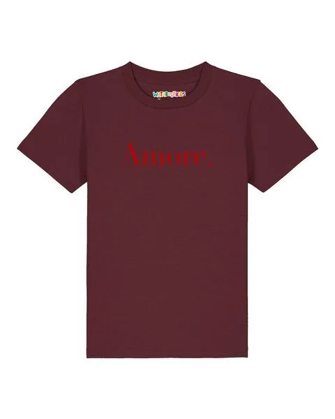 watabout.kids watabout.kids T-Shirt Kinder Amore, Burgundy, – Produktbild 1 von 2