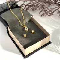 MOANINA MOANINA Schmuck-Set Milano - 925 Silber/18k Gold Vermeil - 3 Längen – Produktbild 1 von 1