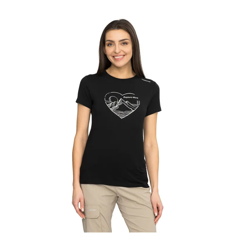 Viking Damen T-Shirt Viking Lenta, Noir, – Produktbild 1 von 1
