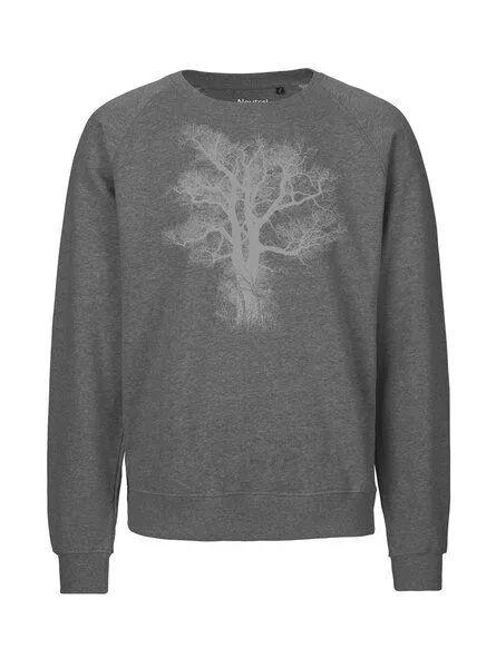 Peaces.bio - handbedruckte Biomode Peaces.bio - handbedruckte Biomode Bio Damen Sweatshirt Loose Fit Chestnut, Grau, – Produktbild 1 von 2