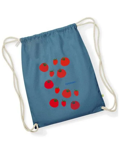 MelaDi MelaDi Stringbag und Sportbeutel aus Biobaumwolle - Pomodoro, Blue, – Produktbild 2 von 4