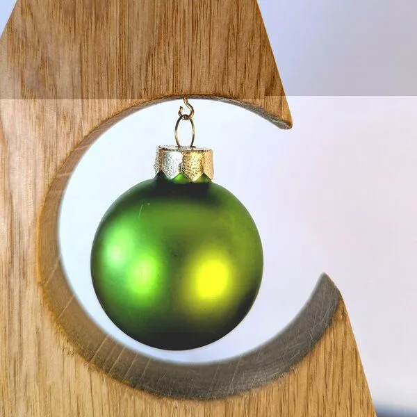 Baumkrone Baumkrone Deko-Weihnachtsbaum aus Eiche (2 Kugeln) – Produktbild 4 von 4