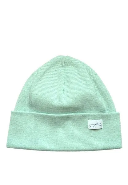 Lou-i Lou-i Baumwollmütze Made in Germany - Bequeme Wintermütze, Mint, – Produktbild 3 von 4