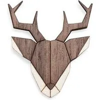 BeWooden BeWooden Brosche aus Holz - Hirsch | Mode Schmuck – Produktbild 1 von 1