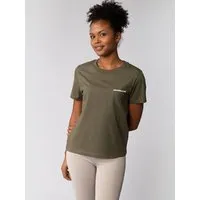 watapparel watapparel T-Shirt Frauen Sag niemals nie, Khaki, – Produktbild 1 von 1
