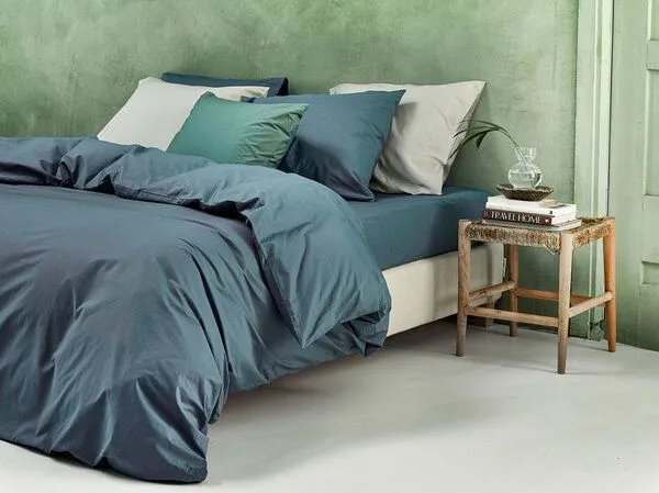 Yumeko Yumeko Kissenbezug aus Perkal 300TC, Blue, – Produktbild 1 von 4