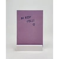 ettics STUDIO postkarte ettics STUDIO - du bist toll rosa/blau – Produktbild 1 von 1