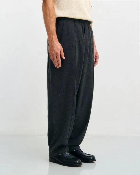 Rotholz Rotholz Weite Bundfaltenhose Bio Baumwolle, Grau, – Produktbild 3 von 8