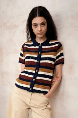 KOMODO KOMODO Damen vegan Strickjacke Clara Multicolor – Produktbild 1 von 1
