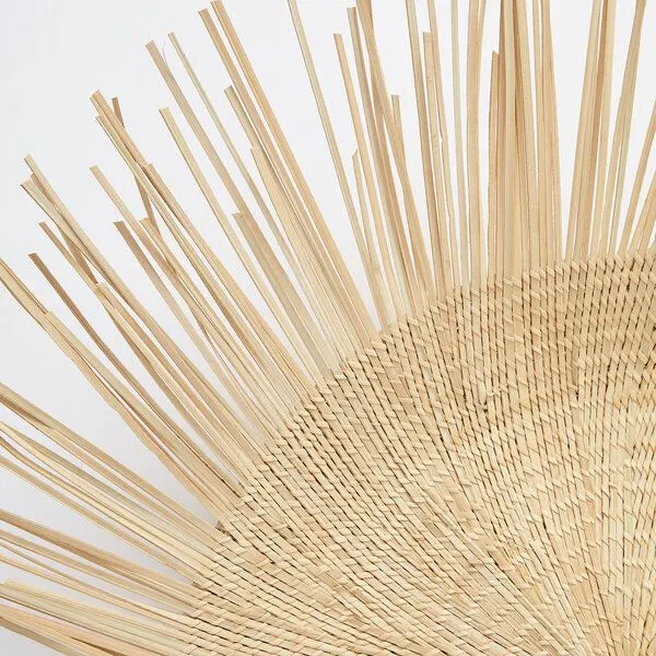 By Native By Native Wanddeko Mittlerer Sonnenteller aus Palmfaser, handgeflochten – Produktbild 4 von 4