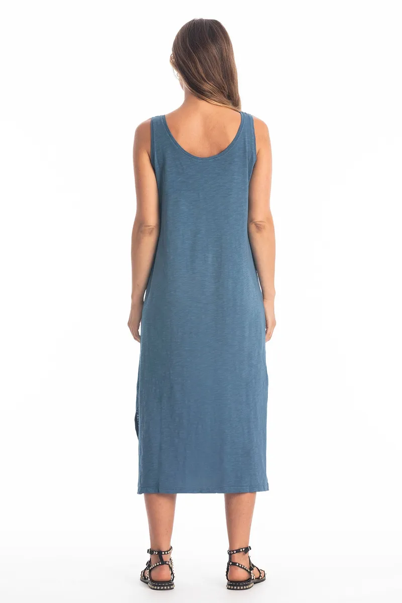 RAVENS VIEW IBIZA RAVENS VIEW IBIZA Damen vegan Kleid Demi Jeans Blau, Dunkelblau, – Produktbild 2 von 2