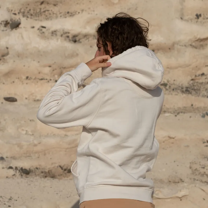 Inaska Inaska Damen vegan Hoodie Unisex Vintage Weiß Dunkelgrün, Weiß, – Produktbild 2 von 2