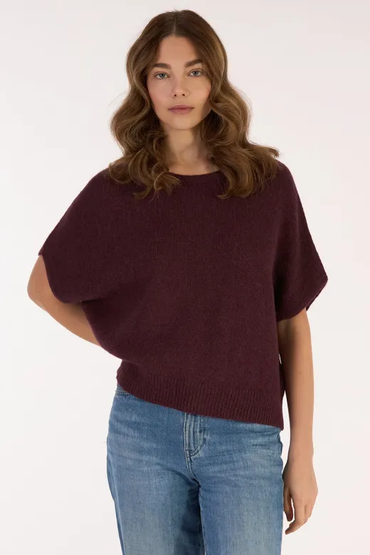 Les Racines Du Ciel Les Racines Du Ciel Alpaka Strickpullunder Modell: Aube, Wine, – Produktbild 1 von 1
