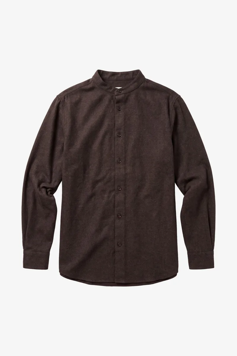 KnowledgeCotton Apparel KnowledgeCotton Apparel Herren vegan Flanellhemd Arch Chocolate Torte, Braun, – Produktbild 1 von 2