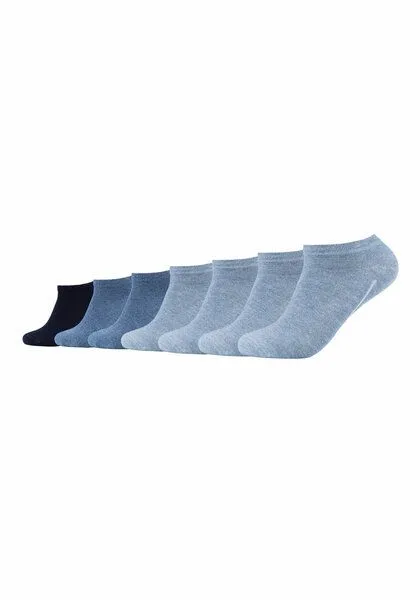 CAMANO camano 7 Paar Sneaker Sport-Socken | GOTS Biobaumwolle, Blau, – Produktbild 1 von 1