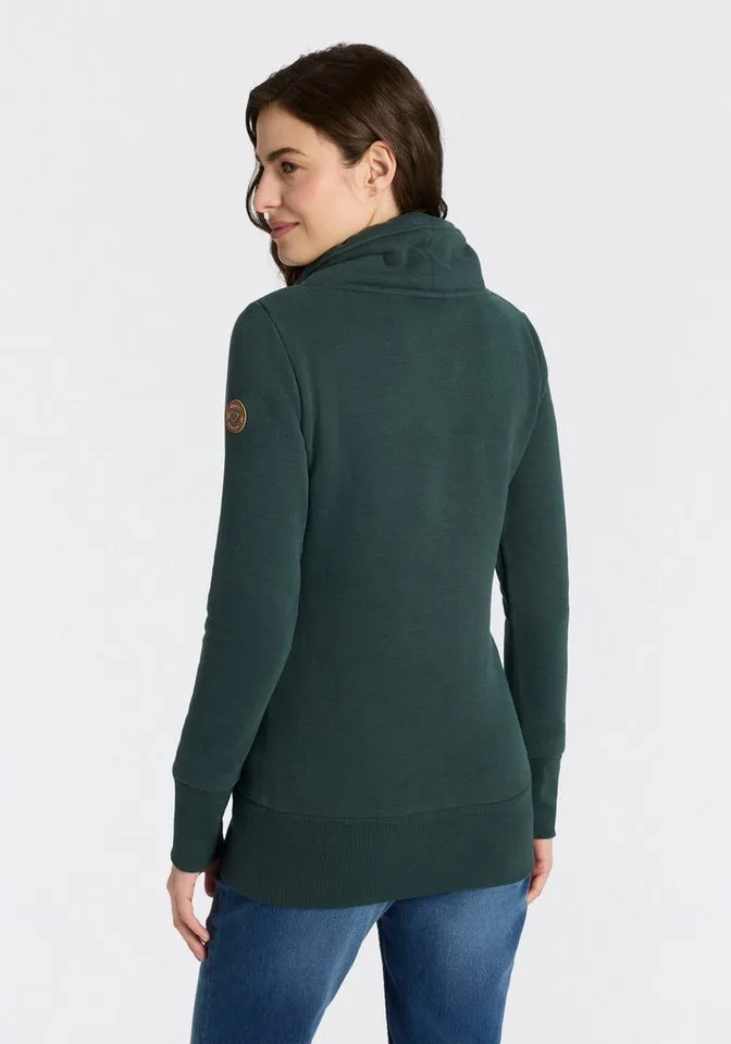 ragwear ragwear Sweatshirt NESKA O seitliche Eingrifftaschen, Grün, – Produktbild 2 von 4