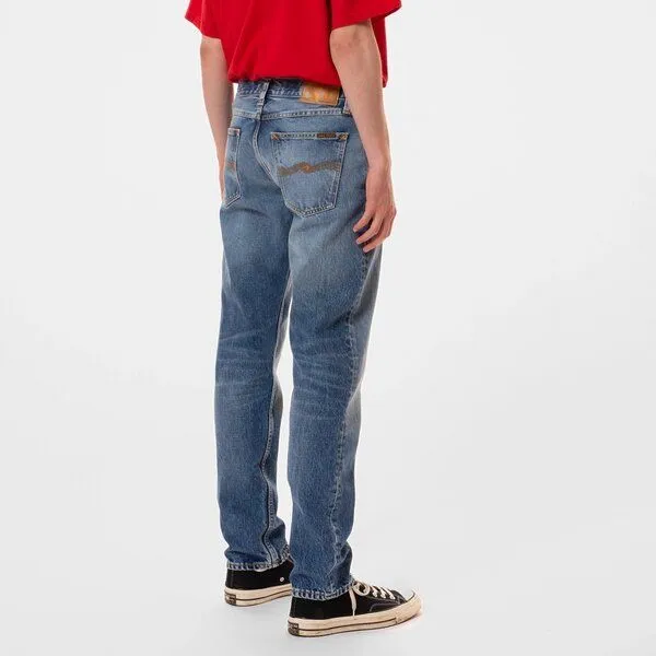 Nudie Jeans Nudie Jeans Straight Fit Jeans Steady Eddie II - Blue Tornado – Produktbild 2 von 4