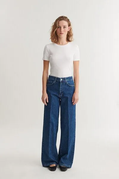 Basic Apparel Basic Apparel High-Waist Jeans ENYA aus Bio-Baumwolle, Blue, – Produktbild 1 von 3