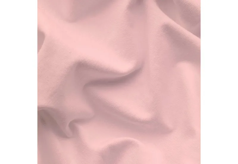 Schlafgut Schlafgut Spannbettlaken PURE TOPPER Bio-Baumwolle mit Elasthan 170 g/m² für Topper bis 10 cm, Jersey-Elasthan, Gummizug: rundum, (1 Stück), PREMIUM Laken für Matratzen bis 10 cm Höhe, dehnbar, blickdicht, Rosa, – Produktbild 5 von 5