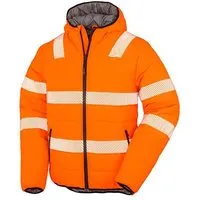 Result Genuine Recycled Result Genuine Recycled Safety Workwear HiViz Gefütterte Sicherheitsjacke Recycelt Warnschutz Regen- und Windjacken – Produktbild 1 von 1