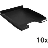 Exacompta 10 Exacompta Briefablagen Combo Mini "ECOBlack", DIN A4+, Hoch, schwarz, für je 250 Blatt – Produktbild 1 von 1