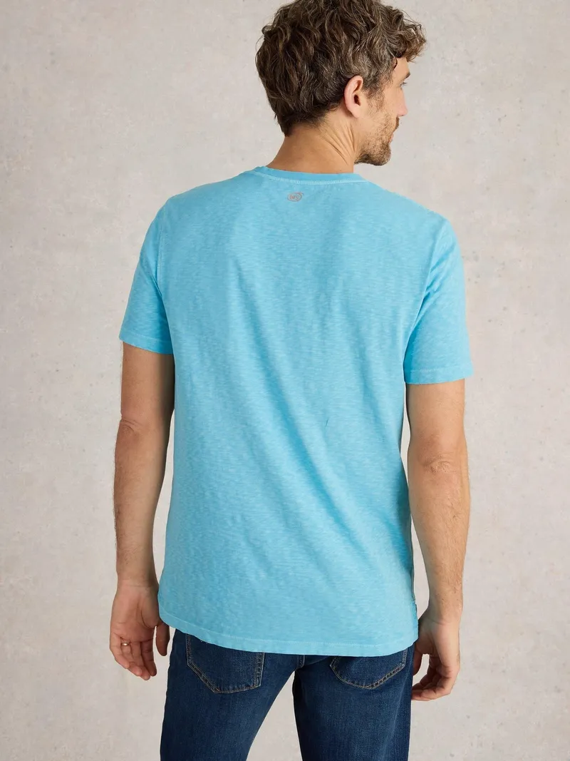 White Stuff T-Shirt Abersoch - S, Leuchtend blau, – Produktbild 4 von 4