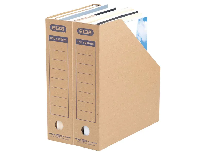 Elba ELBA Stehsammler 'tric system' DIN A4, naturbraun – Produktbild 2 von 3