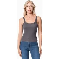 ORGANICATION ORGANICATION IPEEK | Ripp-Tanktop aus TENCEL Modal und Bio-Baumwolle, Shadow, – Produktbild 1 von 1