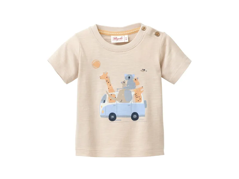 People Wear Organic People Wear Organic Kurzarm-Shirt sand Gr. 86/92, Natur, – Produktbild 1 von 2