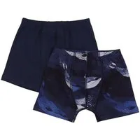 Walkiddy Walkiddy Boxershorts Dunkelblau Wale-Allover Bio-Baumwolle GOTS – Produktbild 1 von 1