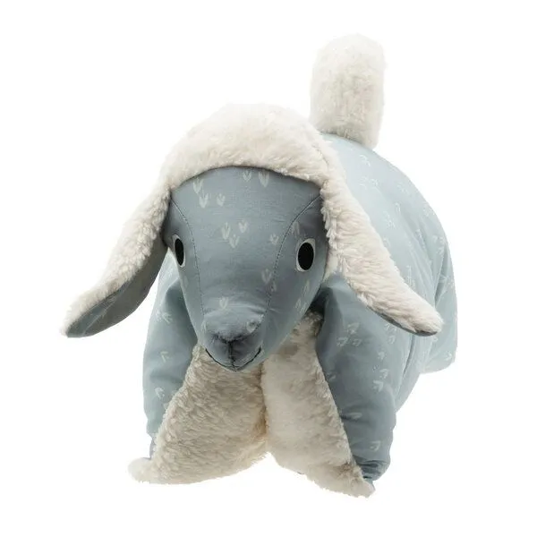 Flosinn Flosinn Kuscheltierkissen Lamm mit Teddyplüsch aus Baumwolle Personalisierbar, Rosa, – Produktbild 5 von 5