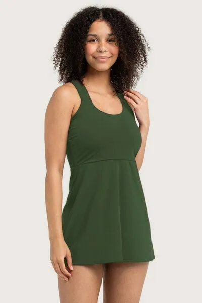 Frija Omina Frija Omina Recycling Badekleid / Tankini Mare uni, Oliv, – Produktbild 3 von 3