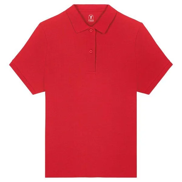 YTWOO YTWOO Klassiches Damen-Poloshirt, Rot, – Produktbild 1 von 2