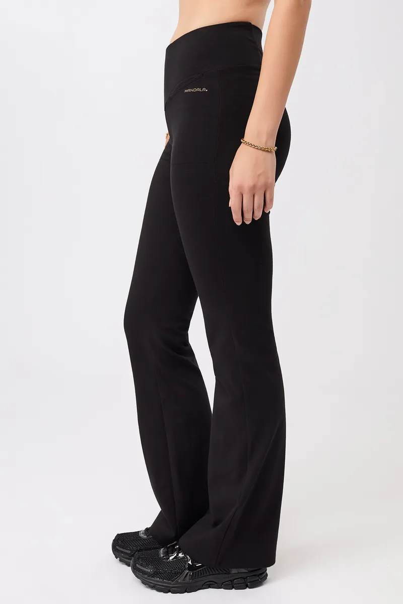 mandala MANDALA Damen vegan Hose Back Envelope Schwarz, Schwarz, – Produktbild 2 von 2