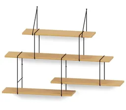 Hausen Hausen Wandregal Link shelf set 2 oak / black – Produktbild 1 von 1