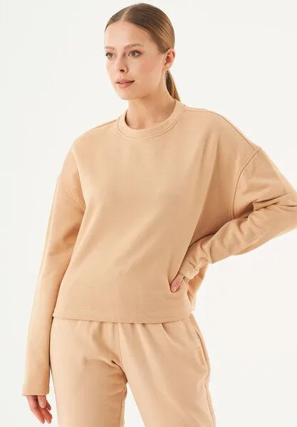 ORGANICATION ORGANICATION ESSENTIALS-SEDA- Sweatshirt aus Bio-Baumwolle, Beige, – Produktbild 3 von 4