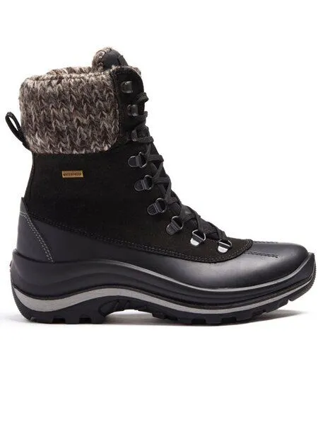 Will's Vegan Shop Will's Vegan Shop WVSport Wasserdicht Schneestiefel in Schwarz für Frauen, Schwarz, – Produktbild 1 von 1
