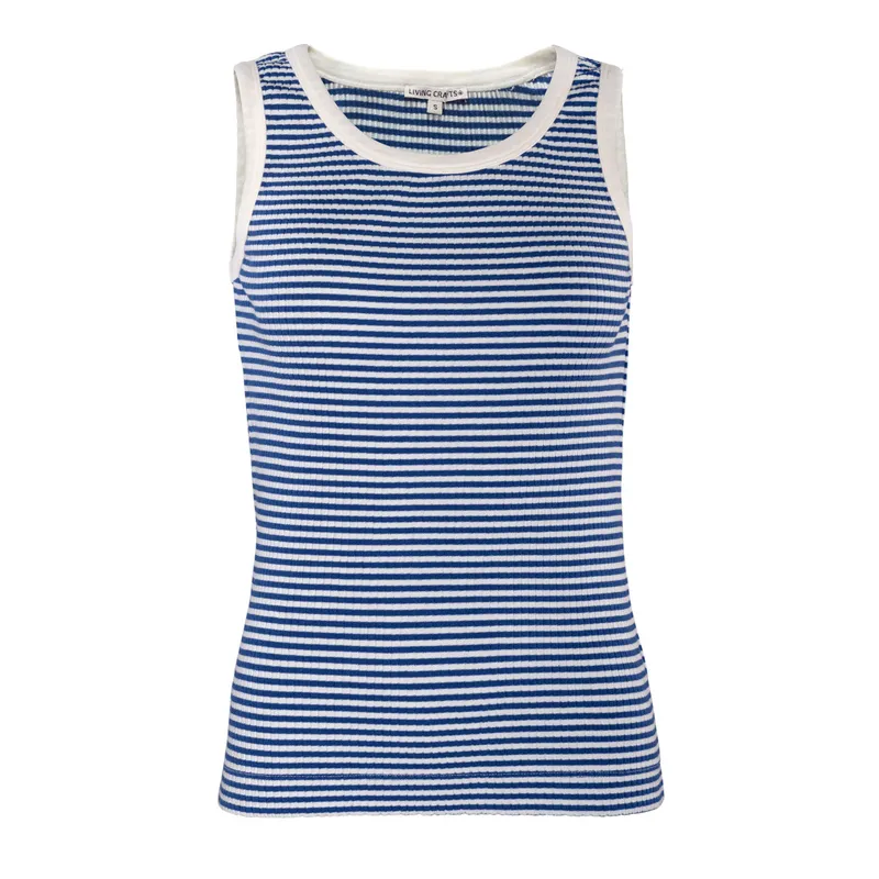 Living Crafts Living Crafts - Damen Top (57% Bio-Baumwolle; 38% Modal; 5% Elasthan), Gestreift, – Produktbild 1 von 2