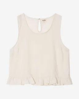 MATONA MATONA Damen vegan Top Gerafft Weiß – Produktbild 1 von 1