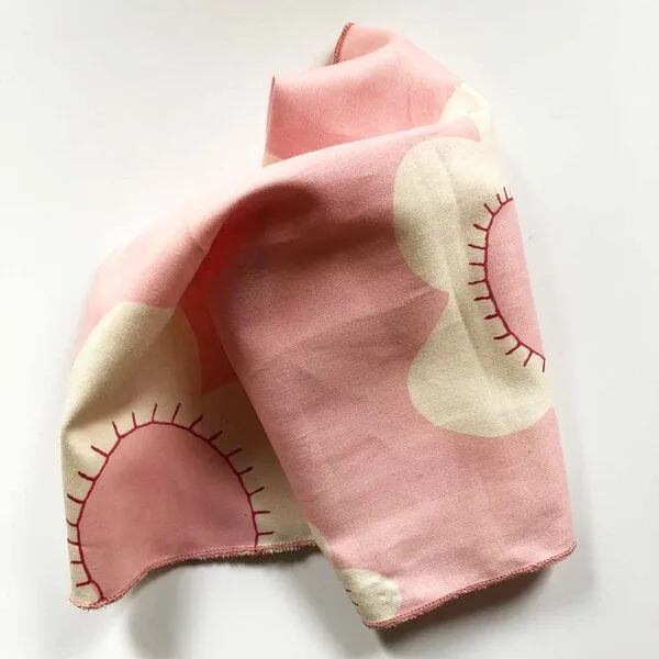 ingegerd ingegerd Taschentuch - lass die Bäume stehen, Blume rosa, – Produktbild 1 von 2