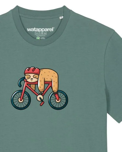 watapparel watapparel T-Shirt Unisex Sloth, Green bay, – Produktbild 3 von 4