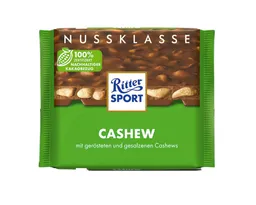 Ritter Sport Ritter Sport Nuss-Klasse Cashew, geröstet & gesalzen, 100g – Produktbild 1 von 1