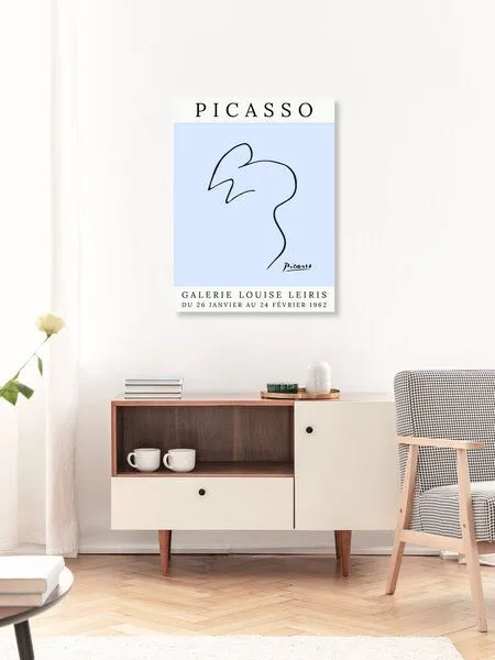 Photocircle Photocircle Poster / Leinwandbild - Picasso Maus – blau – Produktbild 3 von 4